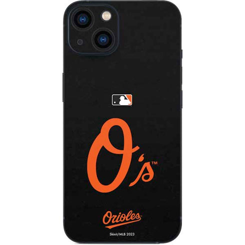 MLB Baltimore Orioles - Solid Distressed iPhone 14 Plus Skin