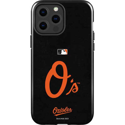 MLB Baltimore Orioles - Solid Distressed iPhone 15 Pro Max Impact Case