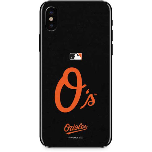 MLB Baltimore Orioles - Solid Distressed iPhone XS Max Skin