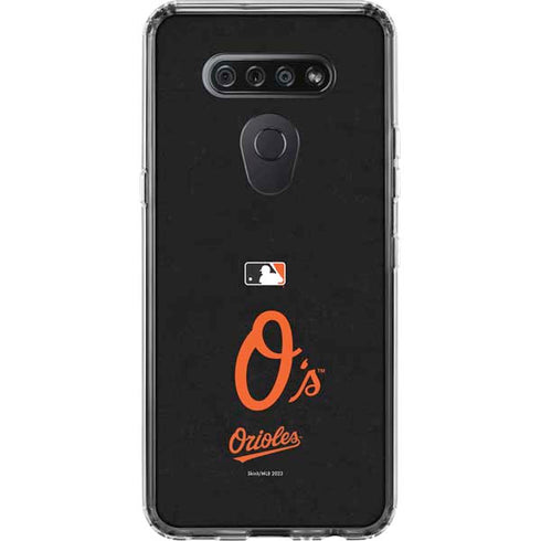 MLB Baltimore Orioles - Solid Distressed LG K51/Q51 Clear Case