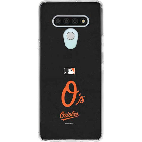 MLB Baltimore Orioles - Solid Distressed LG Stylo 6 Clear Case