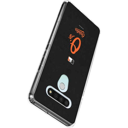 MLB Baltimore Orioles - Solid Distressed LG Stylo 6 Clear Case