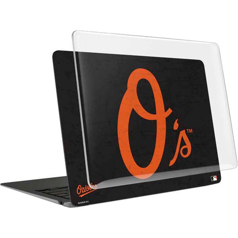 MLB Baltimore Orioles - Solid Distressed MacBook Air 13in M1 (2021) Case plus Skin