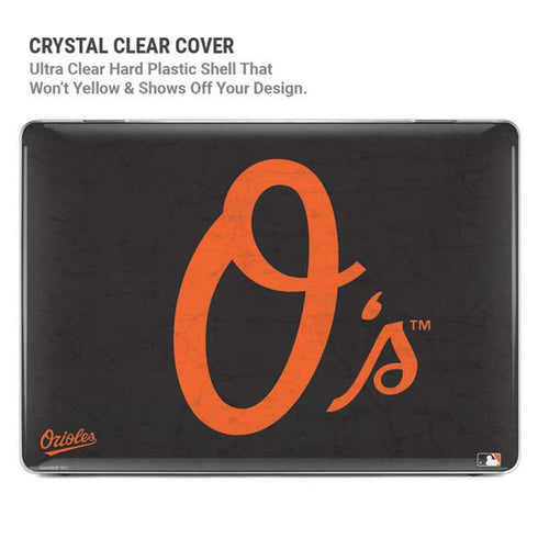 MLB Baltimore Orioles - Solid Distressed MacBook Air 13in M1 (2021) Case plus Skin