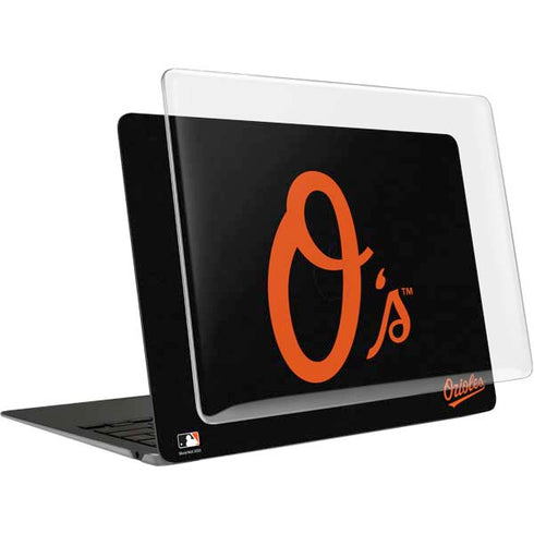 MLB Baltimore Orioles - Solid Distressed MacBook Air 15in (2023-2025) Case plus Skin
