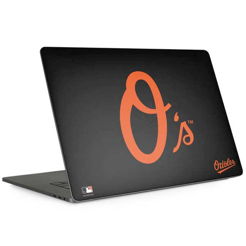 MLB Baltimore Orioles - Solid Distressed Apple MacBook Pro 15-inch Skin