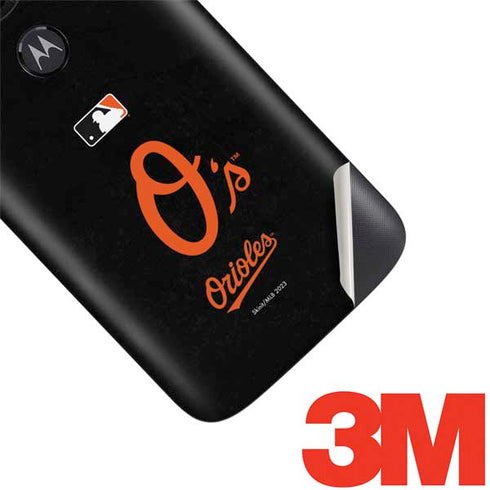 MLB Baltimore Orioles - Solid Distressed Moto E5 Play Skin