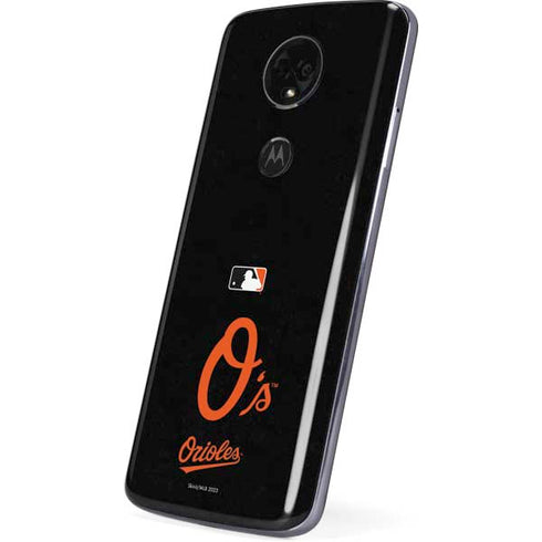 MLB Baltimore Orioles - Solid Distressed Moto E5 Plus Skin