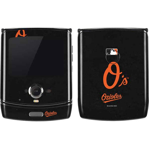 MLB Baltimore Orioles - Solid Distressed Motorola RAZR Skin