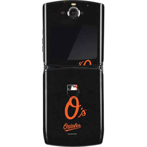 MLB Baltimore Orioles - Solid Distressed Motorola RAZR Skin
