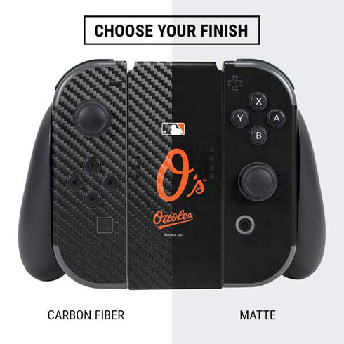 MLB Baltimore Orioles - Solid Distressed Nintendo Switch Bundle Skin