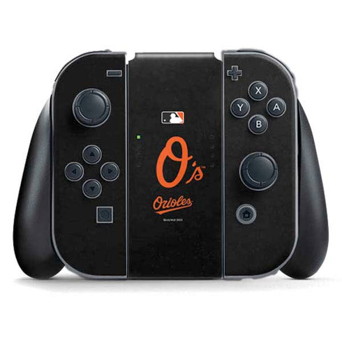 MLB Baltimore Orioles - Solid Distressed Nintendo Switch (2017-2021) Joy-Con Controller Skin