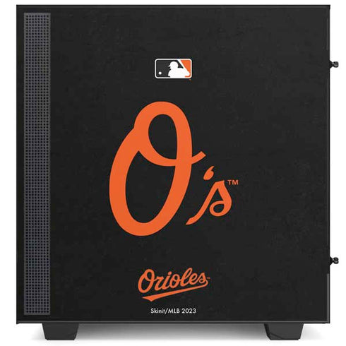 MLB Baltimore Orioles - Solid Distressed NZXT H510 Compact ATX Mid-Tower Case Skin