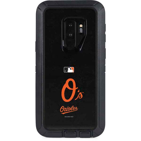 MLB Baltimore Orioles - Solid Distressed Otterbox Defender Galaxy Skin