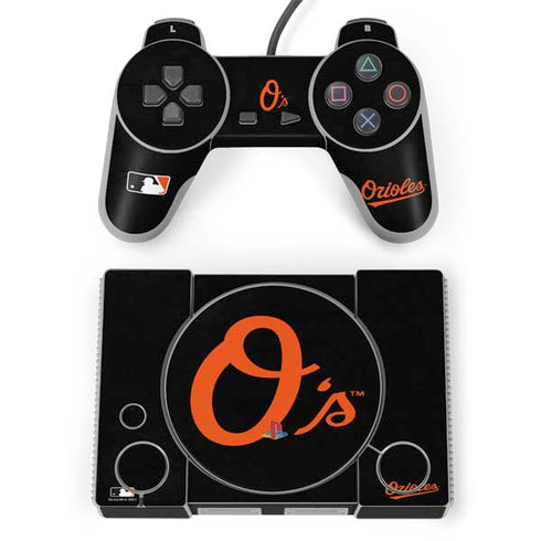 MLB Baltimore Orioles - Solid Distressed PlayStation Classic Bundle Skin
