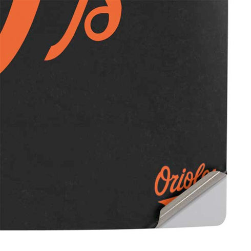 MLB Baltimore Orioles - Solid Distressed PS5 Slim Digital Edition Console Skin