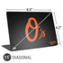 MLB Baltimore Orioles - Solid Distressed Universal Laptop 11in (8.8 x 6.2in) Skin