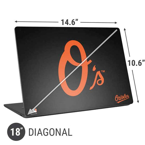 MLB Baltimore Orioles - Solid Distressed Universal Laptop 18in (14.6 x 10.6in) Skin