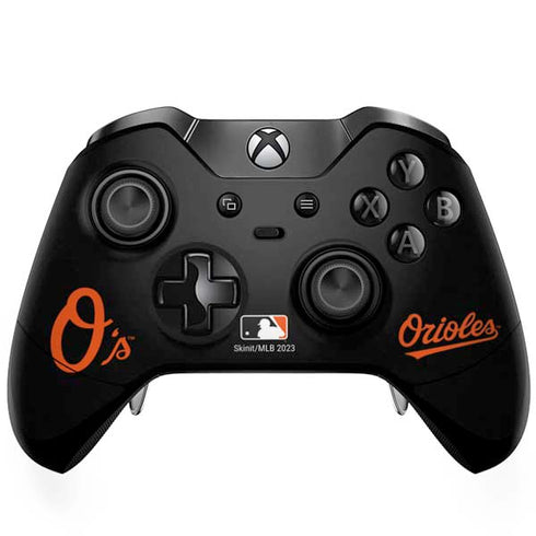MLB Baltimore Orioles - Solid Distressed Xbox One Elite Controller Skin