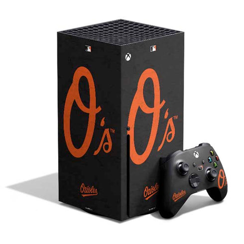 MLB Baltimore Orioles - Solid Distressed Xbox Series X Bundle Skin