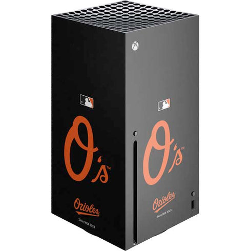 MLB Baltimore Orioles - Solid Distressed Xbox Series X Console Skin