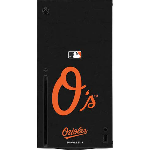 MLB Baltimore Orioles - Solid Distressed Xbox Series X Console Skin