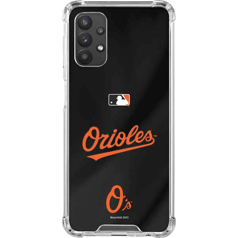 MLB Baltimore Orioles Alternate/Away Jersey Galaxy A32 5G Clear Case