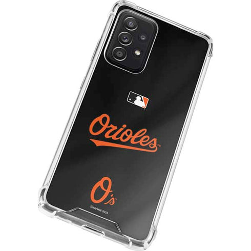 MLB Baltimore Orioles Alternate/Away Jersey Galaxy A52 5G Clear Case
