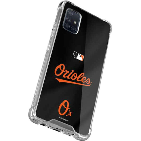 MLB Baltimore Orioles Alternate/Away Jersey Galaxy A71 5G Clear Case