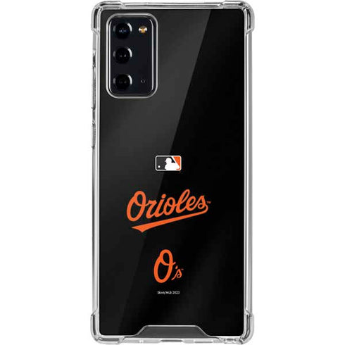 MLB Baltimore Orioles Alternate/Away Jersey Galaxy Note20 5G Clear Case