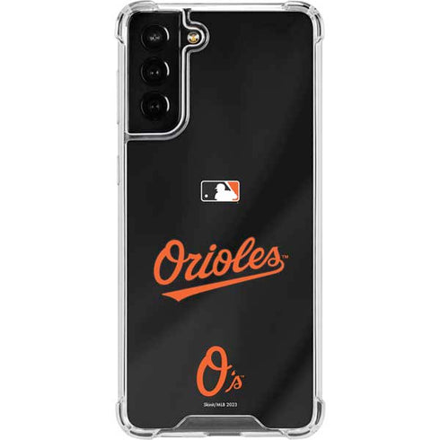 MLB Baltimore Orioles Alternate/Away Jersey Galaxy S22 Plus Clear Case