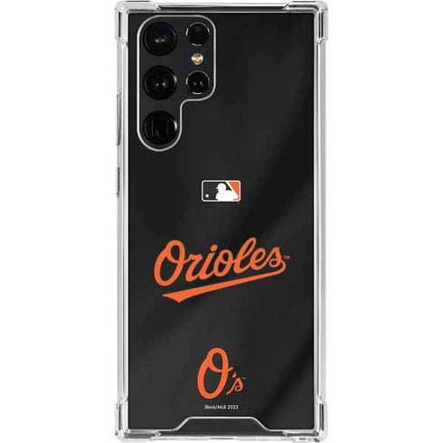 MLB Baltimore Orioles Alternate/Away Jersey Galaxy S22 Ultra Clear Case