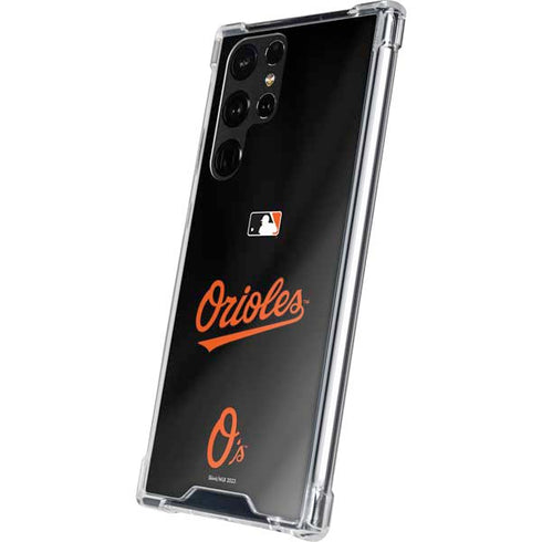 MLB Baltimore Orioles Alternate/Away Jersey Galaxy S22 Ultra Clear Case