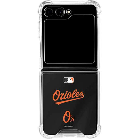 MLB Baltimore Orioles Alternate/Away Jersey Galaxy Z Flip5 5G Clear Case