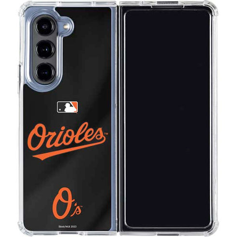 MLB Baltimore Orioles Alternate/Away Jersey Galaxy Z Fold5 5G Clear Case