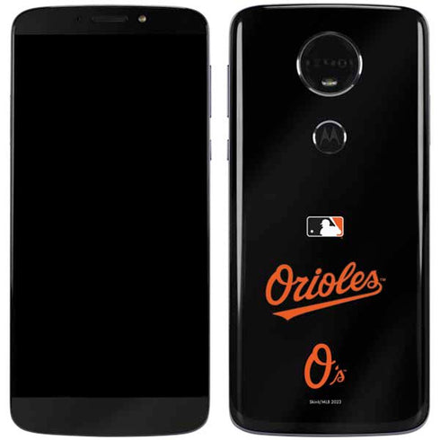 MLB Baltimore Orioles Alternate/Away Jersey Moto E5 Plus Skin