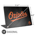 MLB Baltimore Orioles Alternate/Away Jersey Universal Laptop 14in (11.4 x 8.2in) Skin