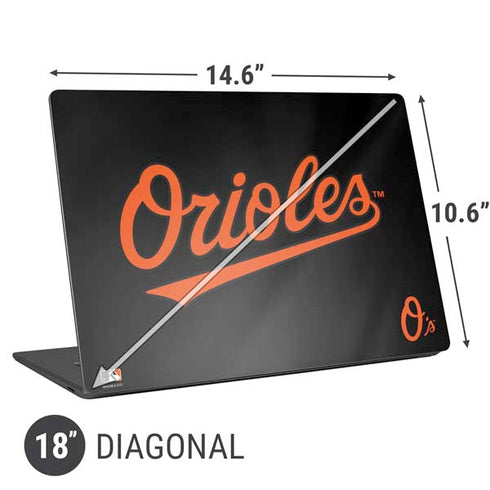 MLB Baltimore Orioles Alternate/Away Jersey Universal Laptop 18in (14.6 x 10.6in) Skin