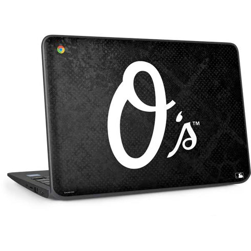 MLB Baltimore Orioles Dark Wash HP Chromebook Skin