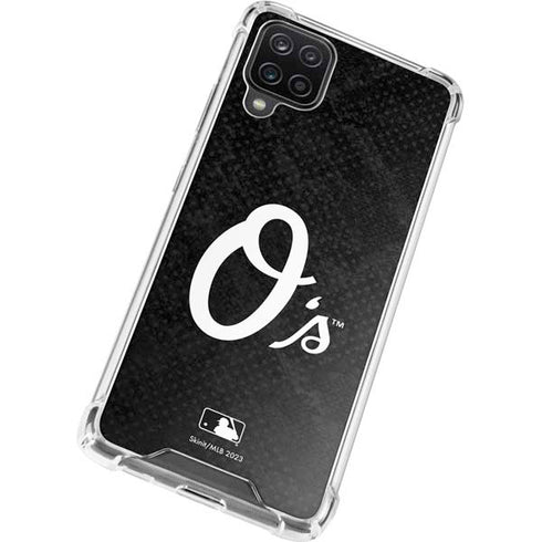 MLB Baltimore Orioles Dark Wash Galaxy A12 Clear Case