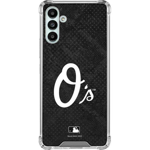 MLB Baltimore Orioles Dark Wash Galaxy A13 5G Clear Case
