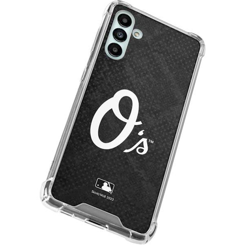 MLB Baltimore Orioles Dark Wash Galaxy A13 5G Clear Case