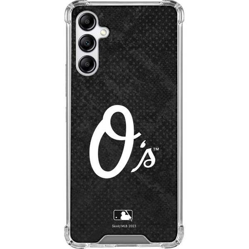MLB Baltimore Orioles Dark Wash Galaxy A14 5G Clear Case