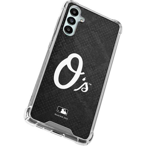 MLB Baltimore Orioles Dark Wash Galaxy A14 5G Clear Case
