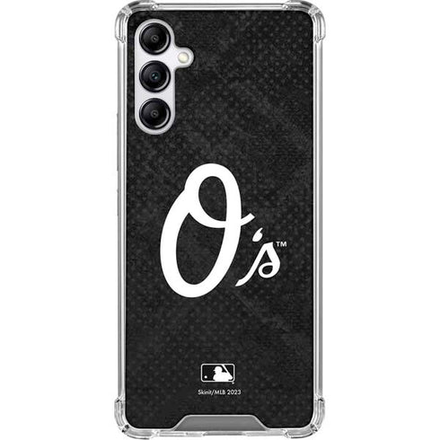 MLB Baltimore Orioles Dark Wash Galaxy A15 5G Clear Case