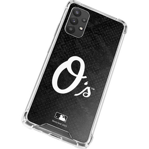 MLB Baltimore Orioles Dark Wash Galaxy A32 5G Clear Case