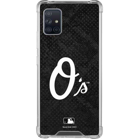 MLB Baltimore Orioles Dark Wash Galaxy A51 5G Clear Case