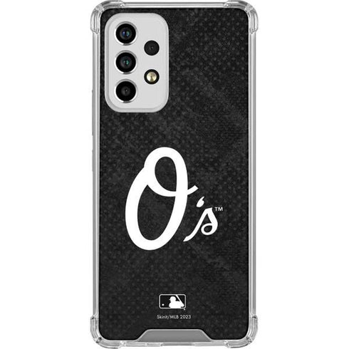 MLB Baltimore Orioles Dark Wash Galaxy A53 5G Clear Case