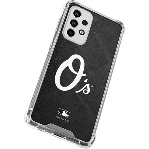 MLB Baltimore Orioles Dark Wash Galaxy A53 5G Clear Case