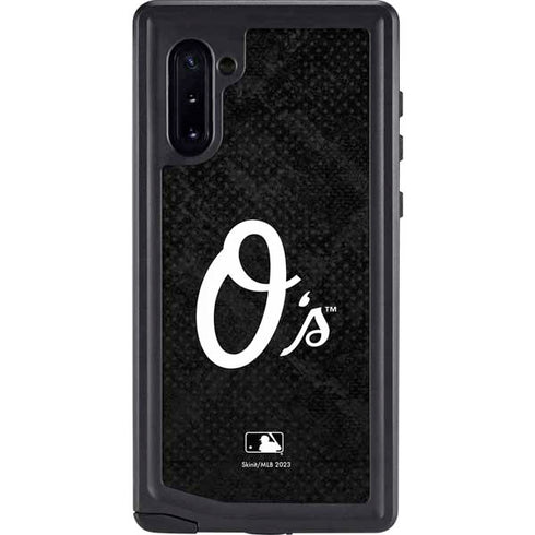 MLB Baltimore Orioles Dark Wash Galaxy Note 10 Waterproof Case